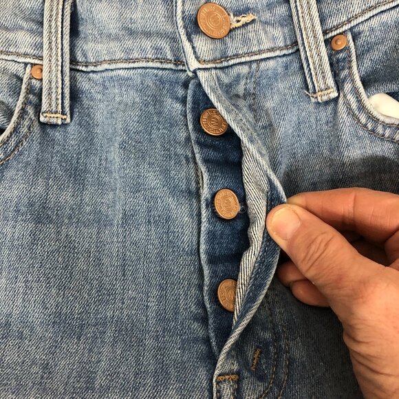 MOTHER The Tomcat High Rise Straight Leg Jeans Ladies Size 27 ** - Picture 4 of 5